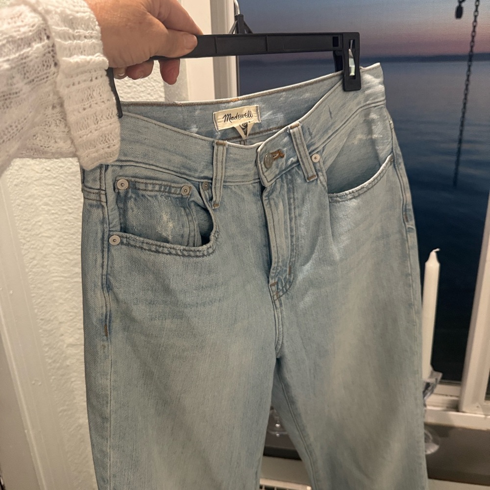 Madewell Light Wash Straight Leg Jeans